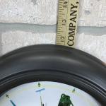 Vintage 1997 Garden Theme Bronze Wall Clock