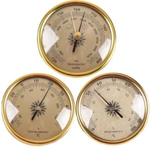 Analog Weather Station Clock Set – 3 Piece