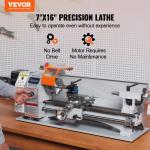 VEVOR 7''x16'' Metal Lathe with Variable Speed