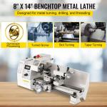 8x14" Variable Speed Metal Lathe Machine