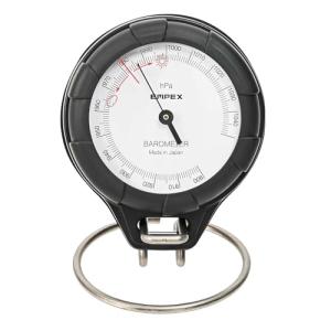 Compact Black Analog Barometer - Made in Japan