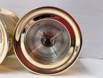 Brass Ship Bell Clock and Barometer Set