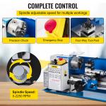 VEVOR Mini Metal Milling Lathe with Lamp