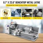 Mini Metal Lathe 1100W with 3-Jaw Chuck
