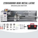 Mini Metal Lathe 1100W with 3-Jaw Chuck