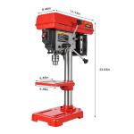 8-Inch Benchtop 5-Speed Drill Press with LED Light