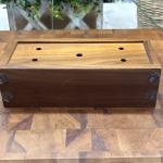 Vintage Wood Weather Station with Barometer and Thermometer