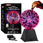 Playbees 6-Inch Plasma Ball with Lightning Effects