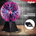 Playbees 6-Inch Plasma Ball with Lightning Effects