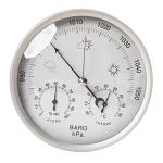Barometer Thermometer Hygrometer,Wall Hanging 3 in 1 Barometer Weather Station,Barometric Pressure Gauge for Weather,Analog Weather Station,for Home Wall,Fishing Boat,Baby Room,Office