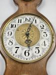Vintage Wall Clock Weather Station Thermometer Barometer Hygrometer Brown France