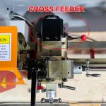 2 Axis Auto Power Feed 7x14" Metal Gear Mini Lathe High Torque Variable Speed