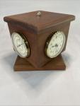 Wooden Clock Weather Sta. by Gila Woodworks -Time/Temp/Barometer/Hygrometer
