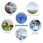 3-in-1 Analog Weather Station Barometer Thermometer Hygrometer, Wall Mounted Mechanical Indoor Outdoor Weather Instrument for Home, Garden, Office, Fishing, No Battery Aluminum Design