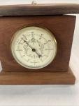 Wooden Clock Weather Sta. by Gila Woodworks -Time/Temp/Barometer/Hygrometer