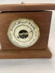 Wooden Clock Weather Sta. by Gila Woodworks -Time/Temp/Barometer/Hygrometer