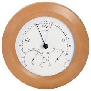 Hokco 8.5" Round Weather Station with Barometer