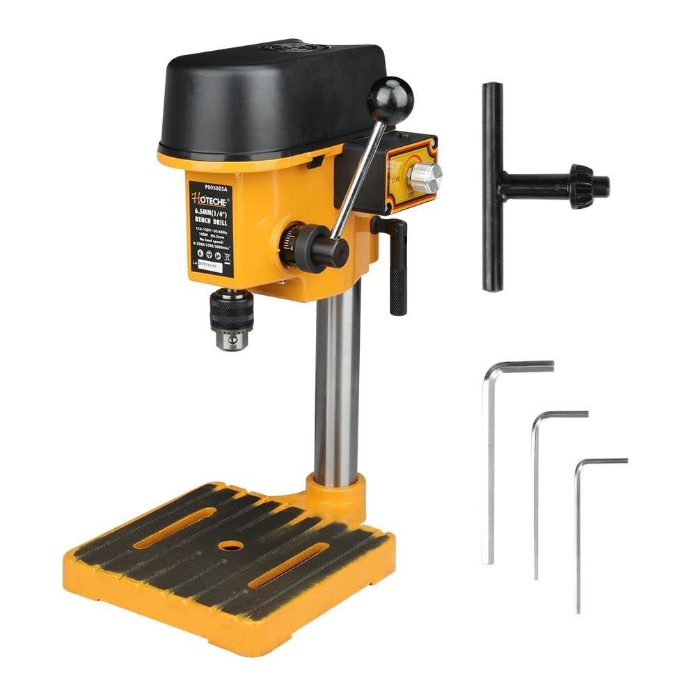 Hoteche Mini Benchtop Drill Press, Variable Speed