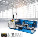 Mini Metal Lathe with Variable Speed, 7"x14