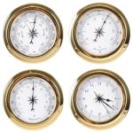Analog Weather Station Set with Barometer and Clock