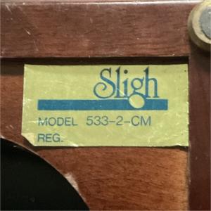 Wood and Brass Desk Clock with Thermometer and Barometer