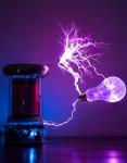Wireless Music Tesla Coil with High-Voltage Arc