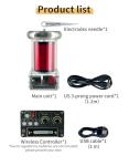 Wireless Music Tesla Coil with High-Voltage Arc