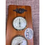Wall-Mounted Weather Station with Thermometer and Barometer