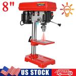 8-Inch 5-Speed Benchtop Drill Press with LED