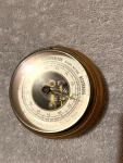 German AK Barometer Wood & Brass Weather Station