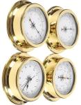 4-Piece Marine Weather Station with Nautical Decor