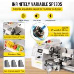 Uimoso 8"x14" Mini Metal Lathe Machine
