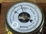 Wooden Vintage Barometer Wall Weather Station