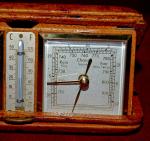 Retro Travel Alarm Clock with Thermometer and Barometer