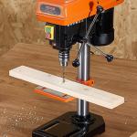 8-Inch Adjustable Benchtop Drill Press with LED Light