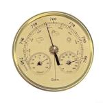 3-in-1 Mechanical Weather Station with Gold Finish