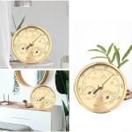 3-in-1 Mechanical Weather Station with Gold Finish