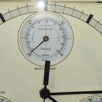 Vintage Sunbeam Quartz Wall Clock and Weather Station