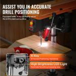 10-Inch Adjustable Benchtop Drill Press Machine