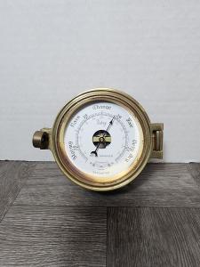 Solid Brass 140mm Barometer with Screws