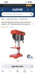 8-Inch Benchtop Drill Press with LED Light