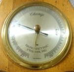 Elgin Barometer Thermometer Wall Clock - Vintage Style