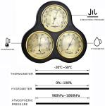 3-in-1 Glass Barometer and Weather Station