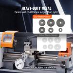 7.87'' x 13.78'' Variable Speed Metal Lathe