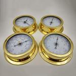 4-Piece Brass Weather Station Set for Home