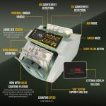 KOLIBRI Money Counter with LCD and Fake Detection