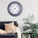 Analog Weather Barometer and Temperature Gauge