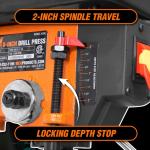 WEN 8-Inch 5-Speed Benchtop Drill Press