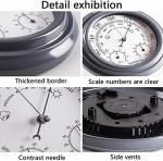 Analog Weather Barometer and Temperature Gauge