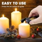 Rechargeable Dual Arc Electric Lighter - Black